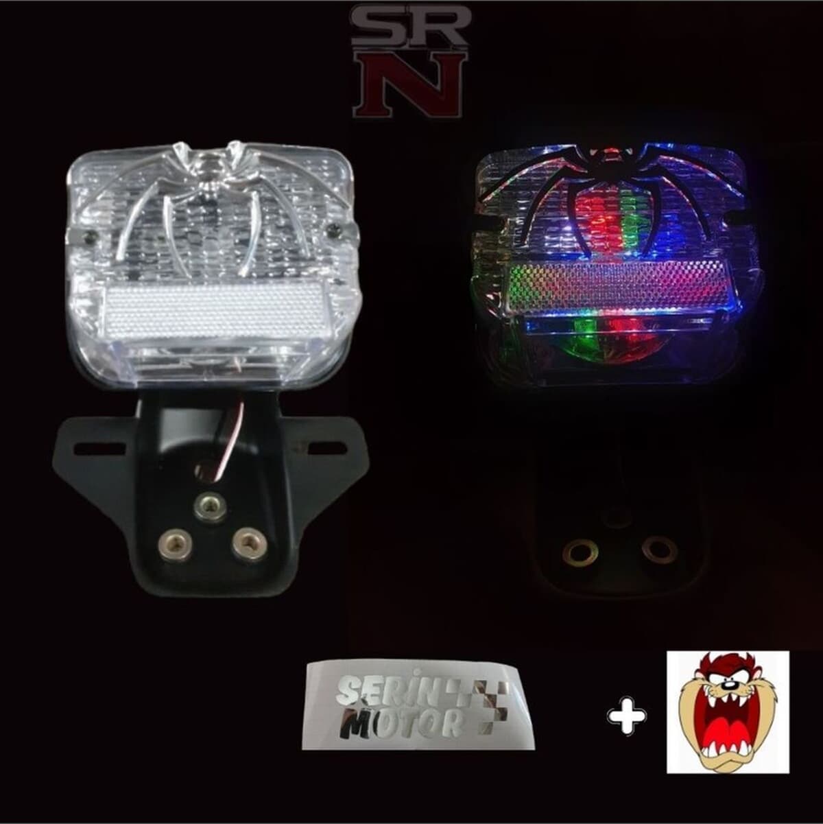 Cg Çita Modifiye Döner Led Arka Stop Sabit Yanar Fren Lambası Çalışmaz Hedye Tazmnya Sticker Srn