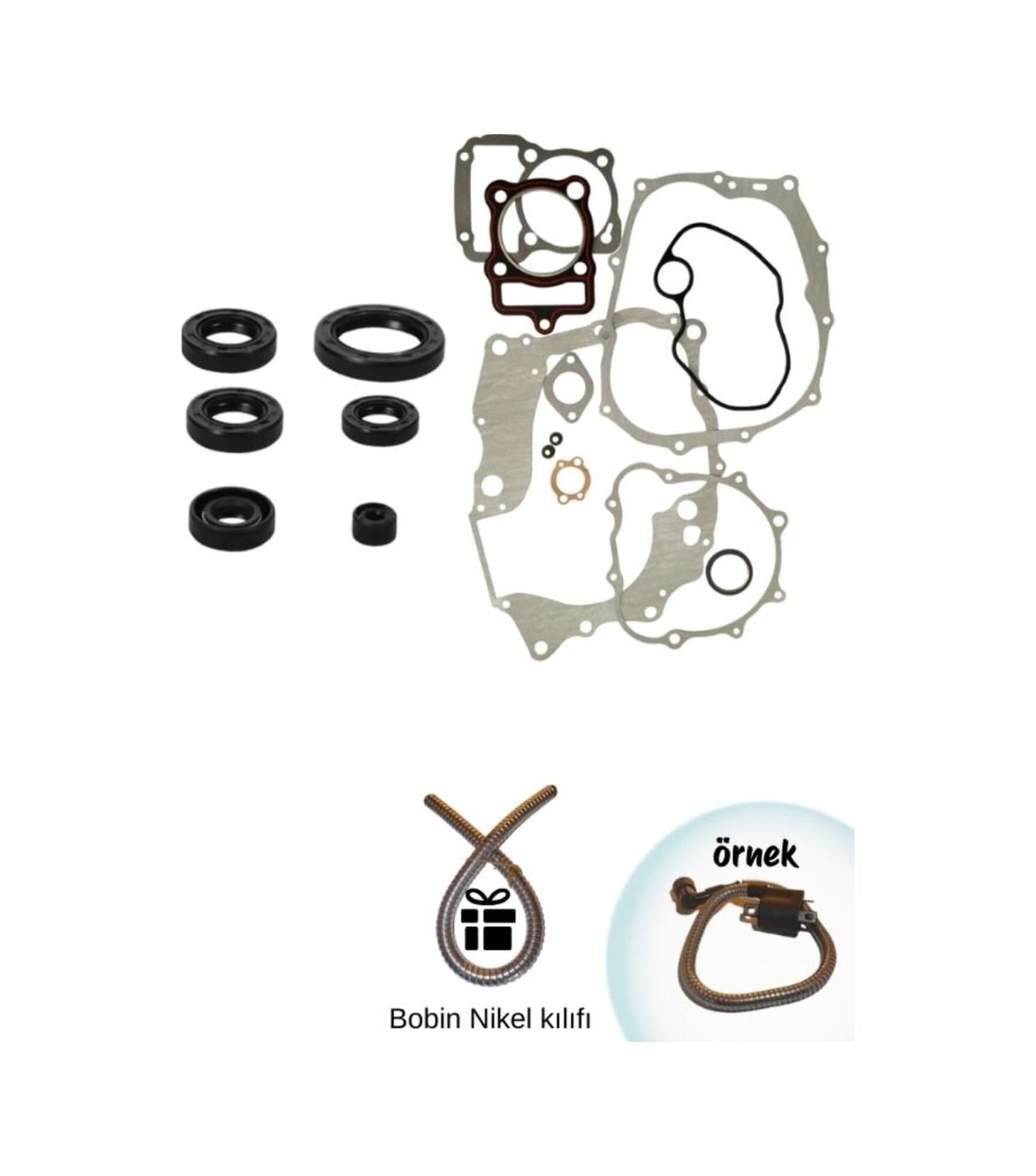 Cg 150 Conta+keçe Takımı+ Buji Kablo Kılıfı