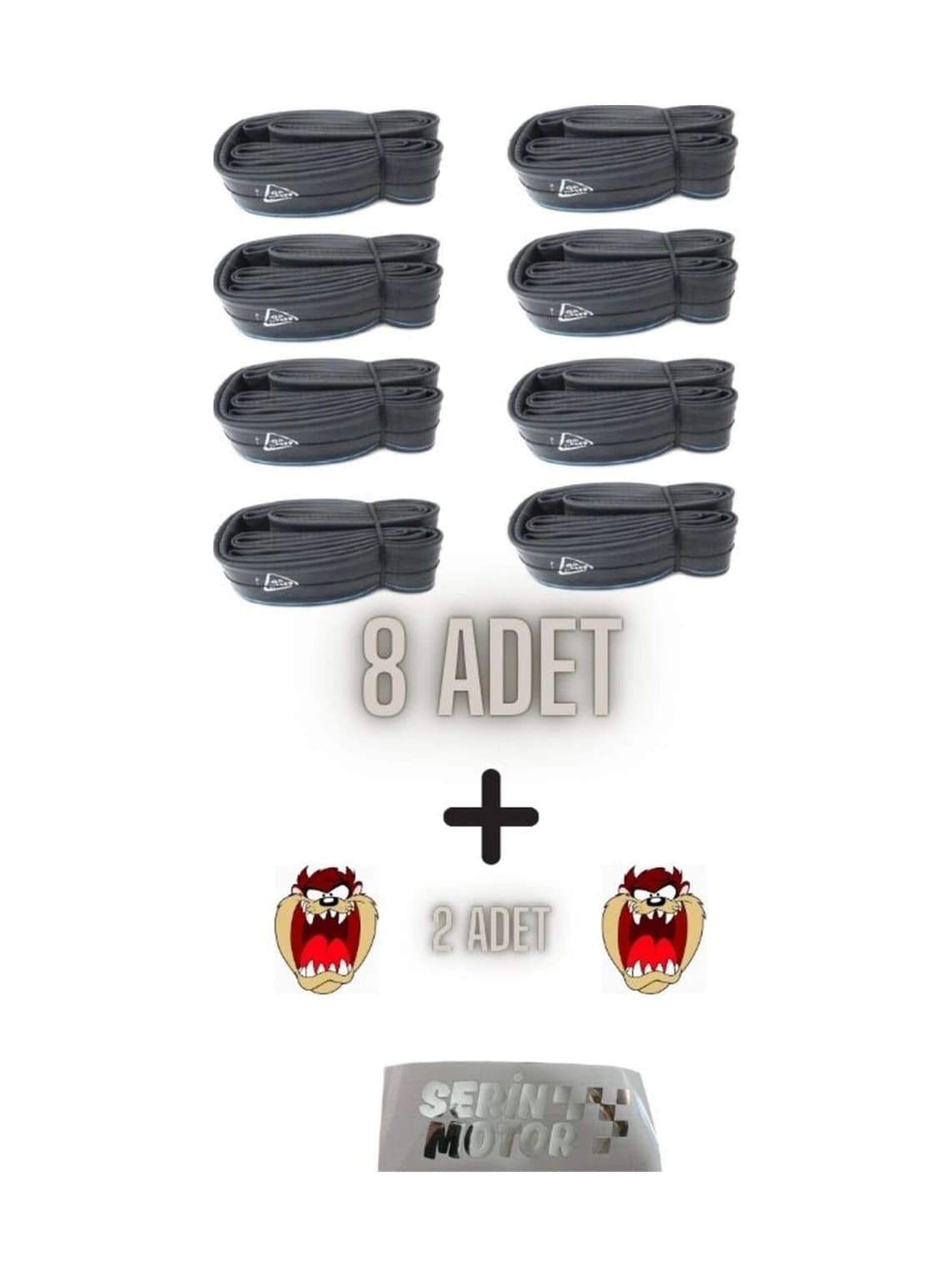 Bisiklet 26x1.75-2.125 İç Lastik 8 Adet +2 Adet Tzmnya Sticker