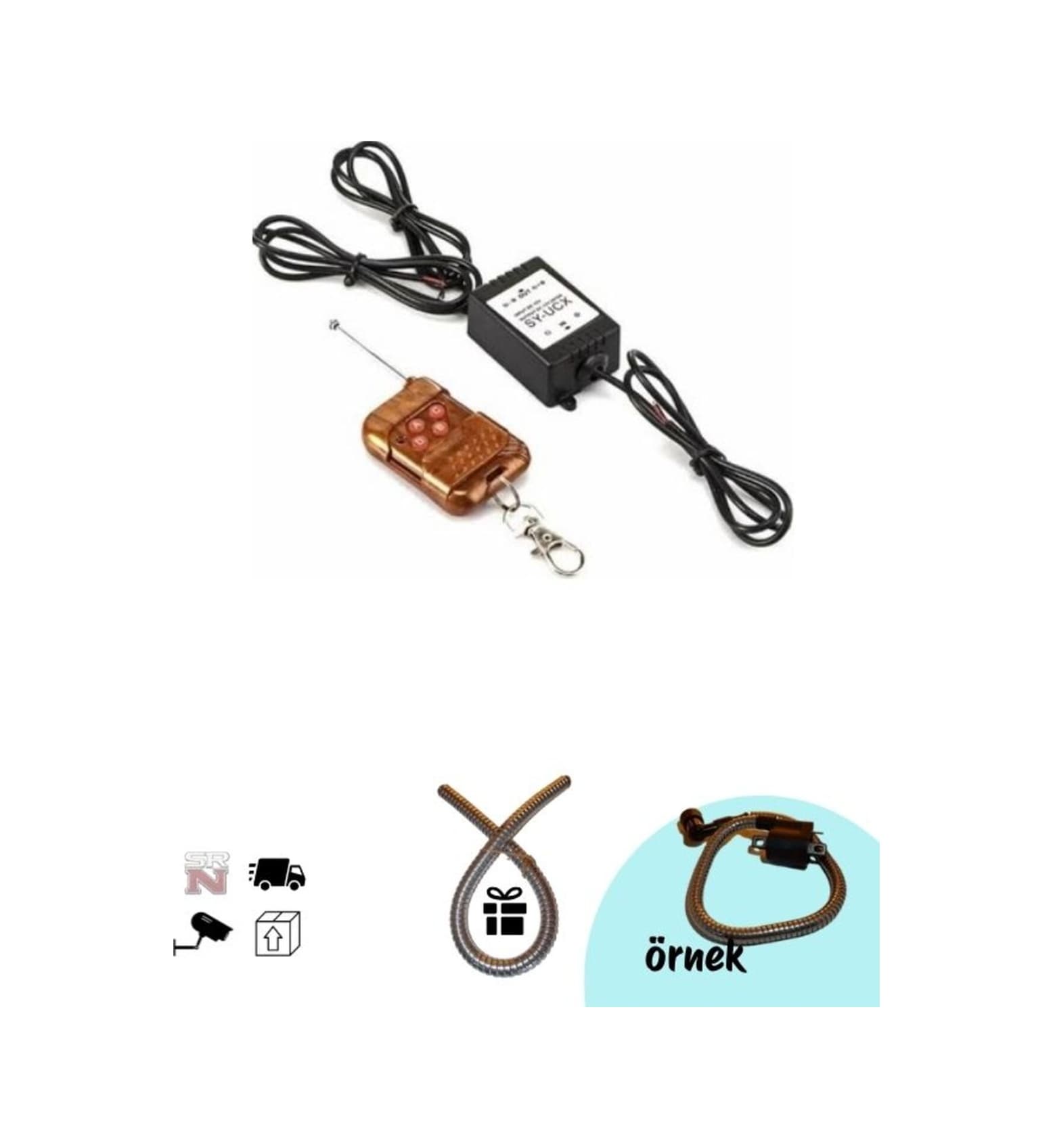 Cg Cup Universal Çift Çıkışlı Çakar Modül +buji Kablo Kılıfı