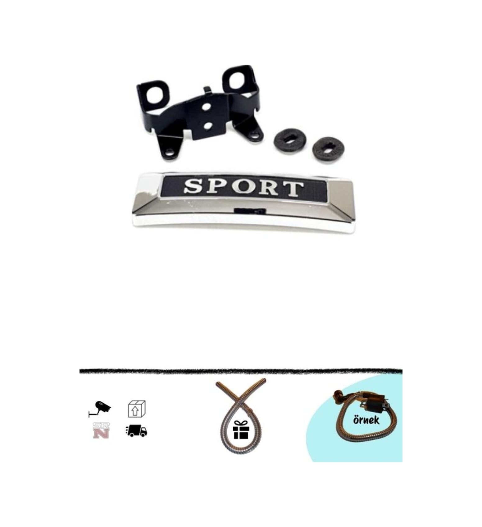 Cg Çita - Sport Ön Amblem +buji Kablo Kılıfı