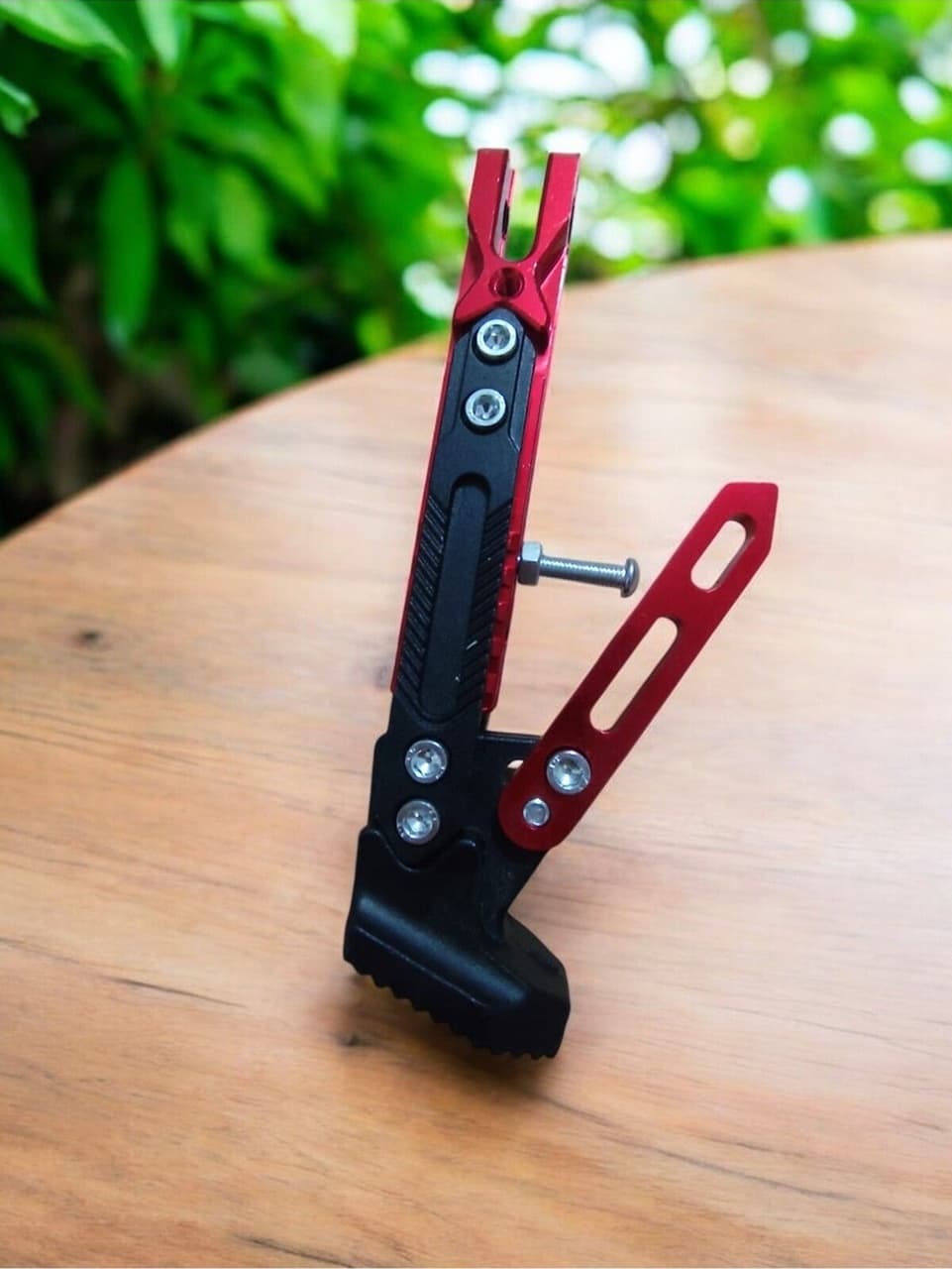 Motorsiklet Kırmızı Yan Ayaklık Sehpa Ayarlı Sb-001