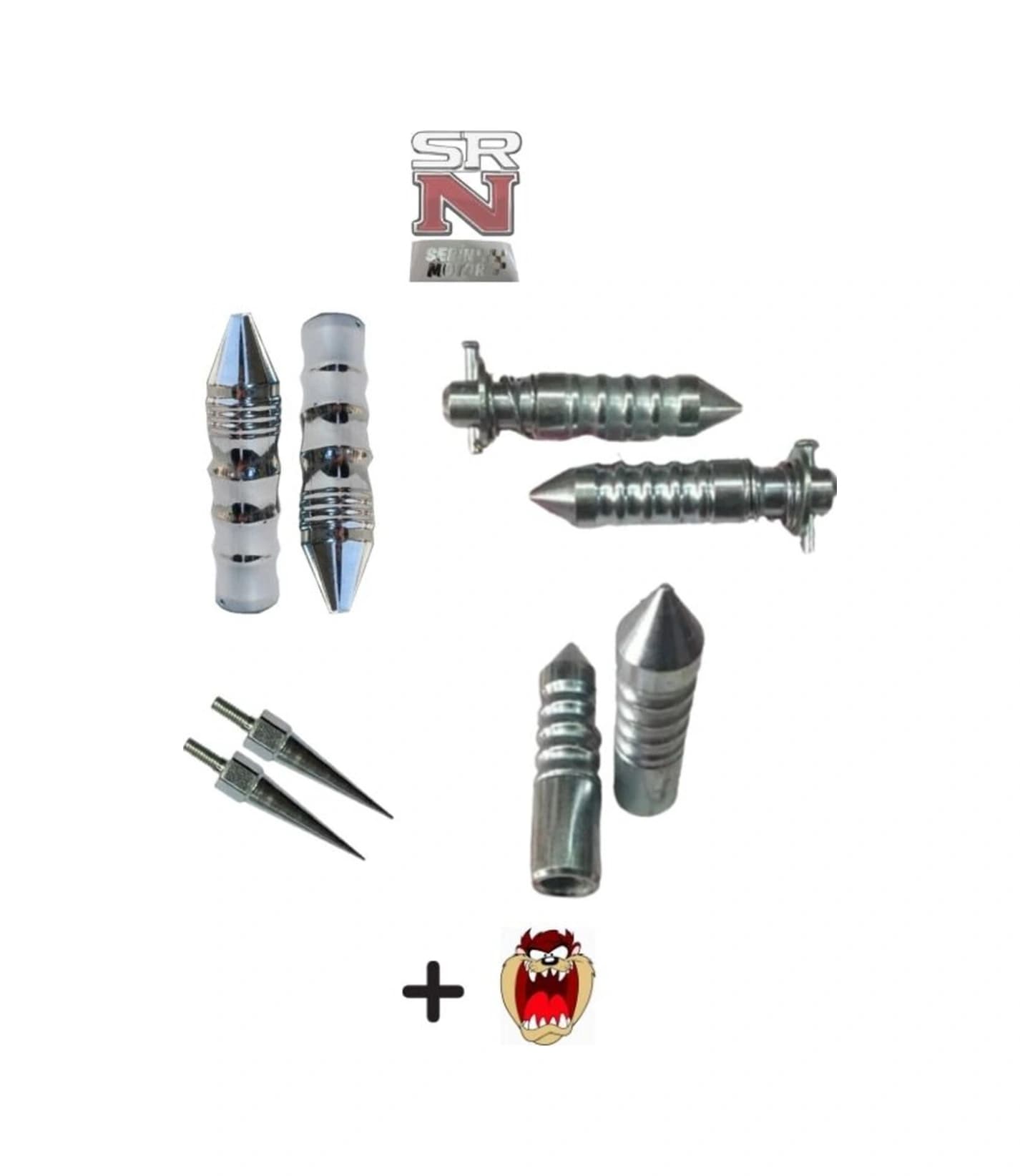 Cg Çita Nikel Sivri Elcik+ön Arka Sivri Basamak Seti Galvanizli+2 Ad. Sivri Vida Modifiye Set+tzmny - 2
