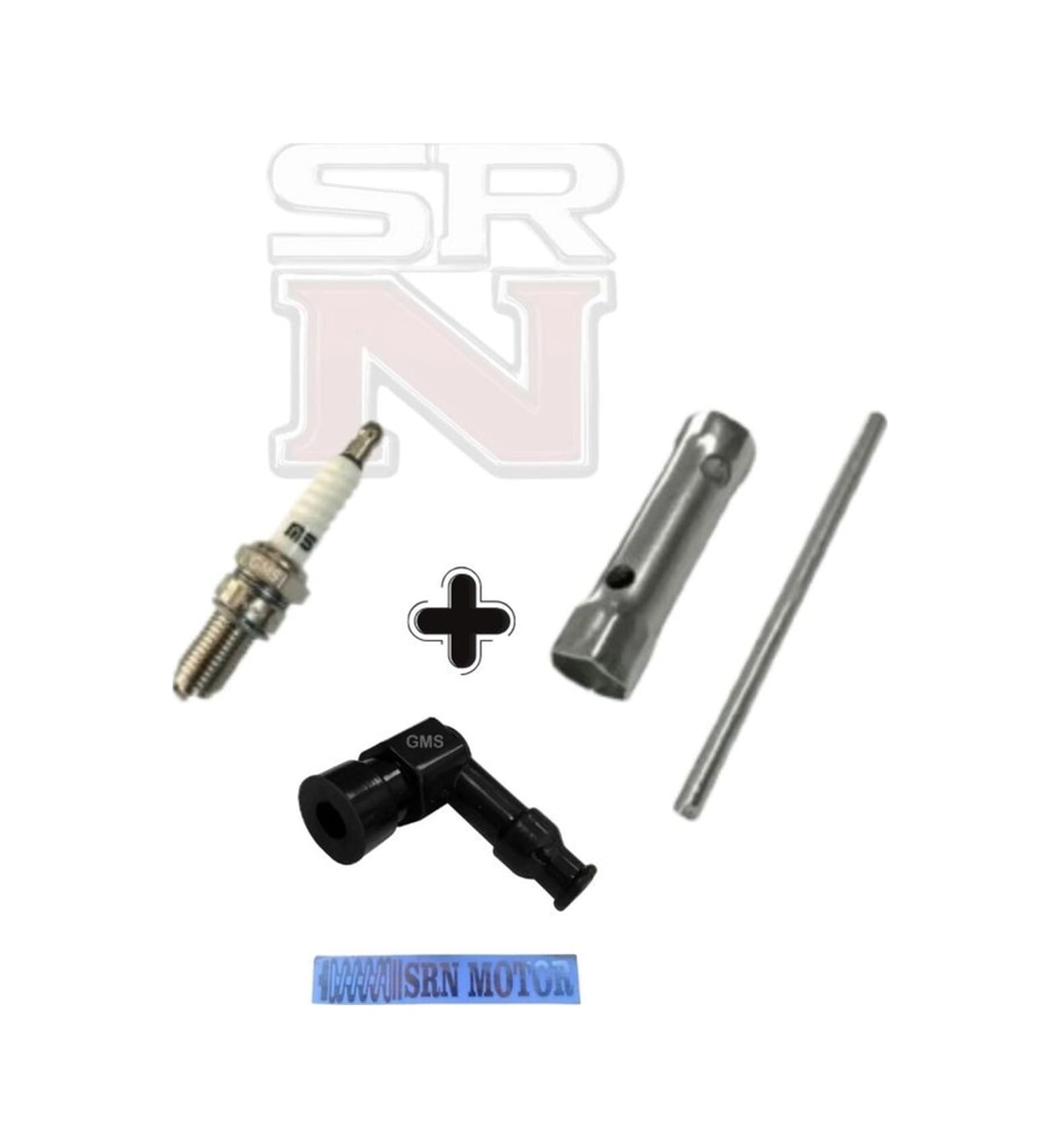 Cg D8tc Buji + Buji Anahtarı + Silikon Buji Başlığı Bakım Seti Srnmotor