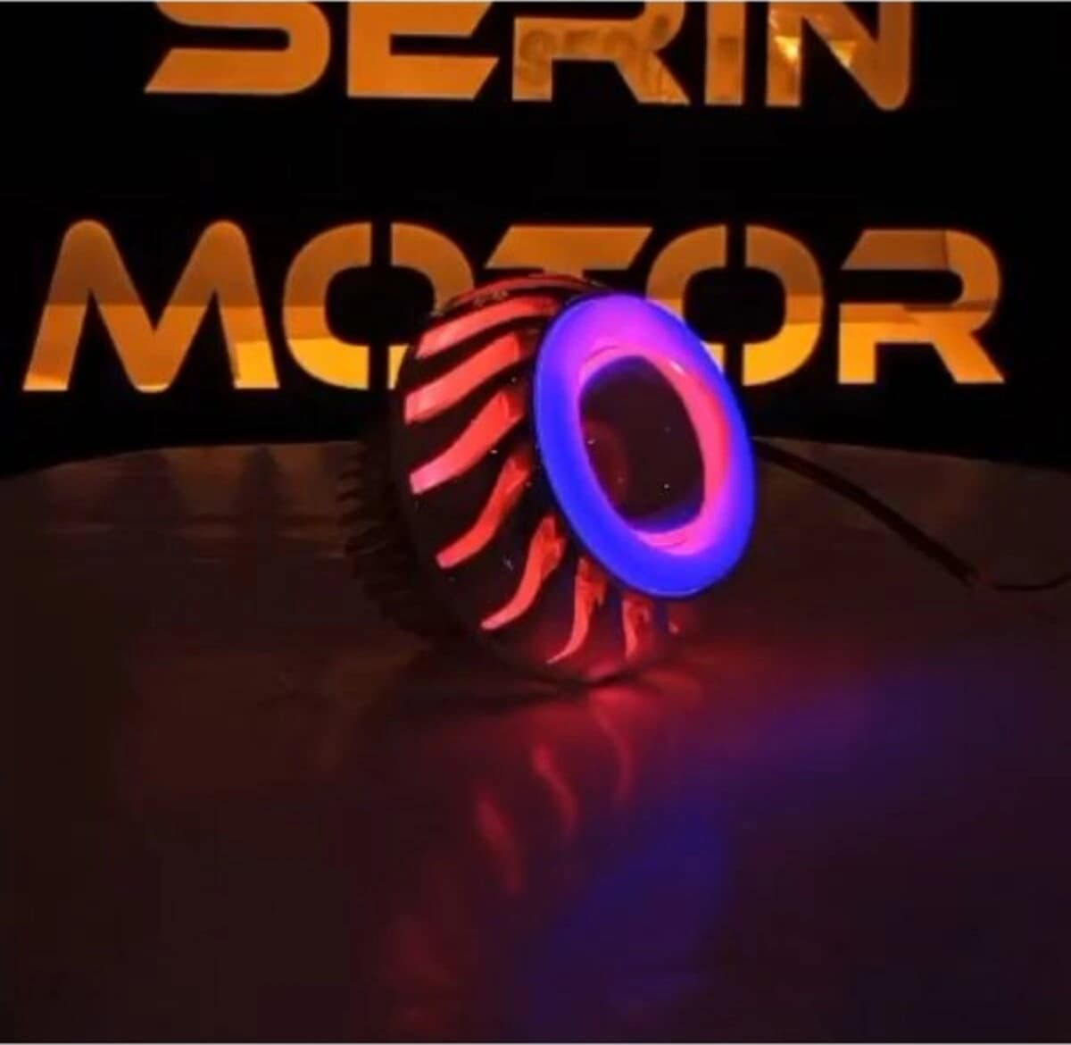 Srn Cg-çita-mh Drift Angel Far Kırmızı - Mavi Beyaz Çakarlı Far Ampulu+tzmnya Stcker - 2