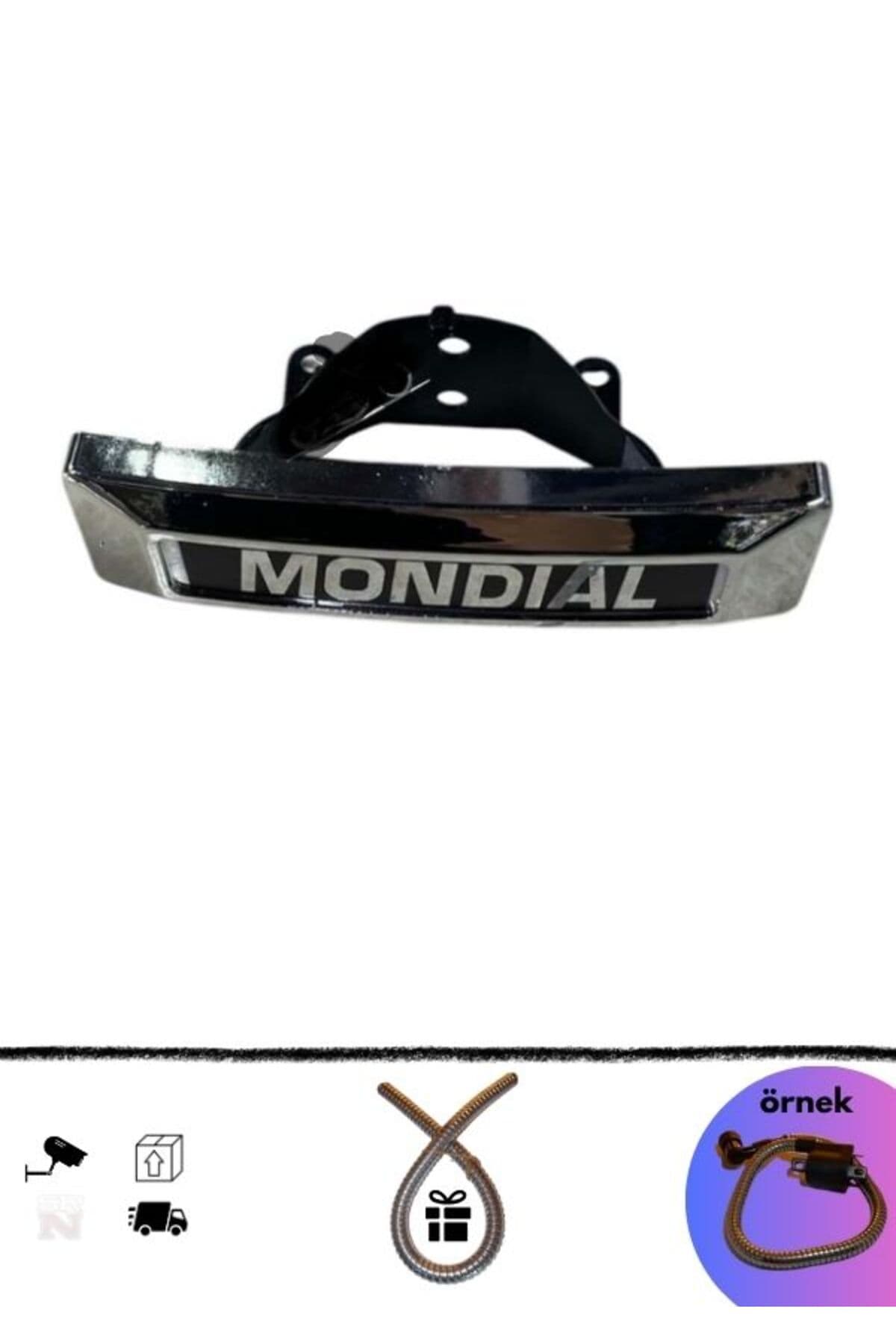 CG Mondial Ön Amblem Nikel - Bağlantılar Dahil Plastik (+buji kablo kılıfı)