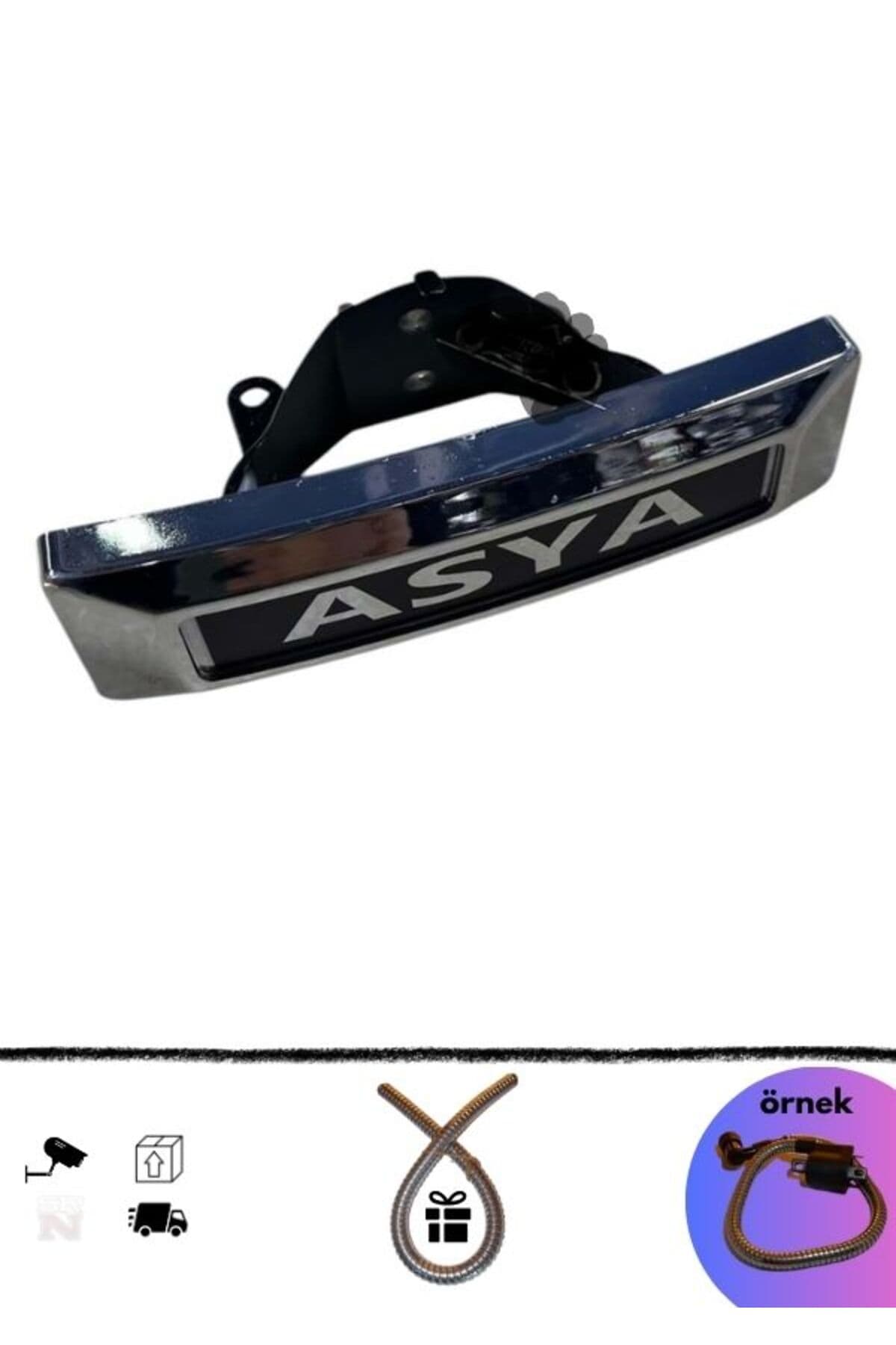 CG Asya Ön Amblem Nikel - Bağlantılar Dahil Plastik (+buji kablo kılıfı)