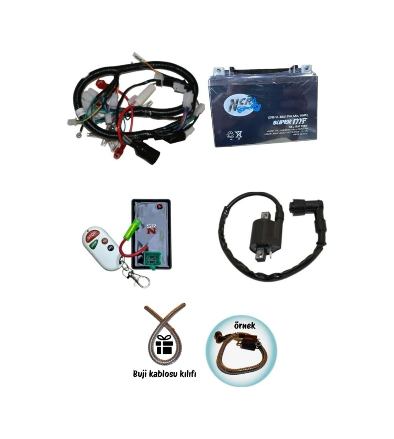Cg 4 Fiş Kesicili Cdı Beyin Kumandalı+tesisat+akü+bobin+buji Kablo Kılıfı