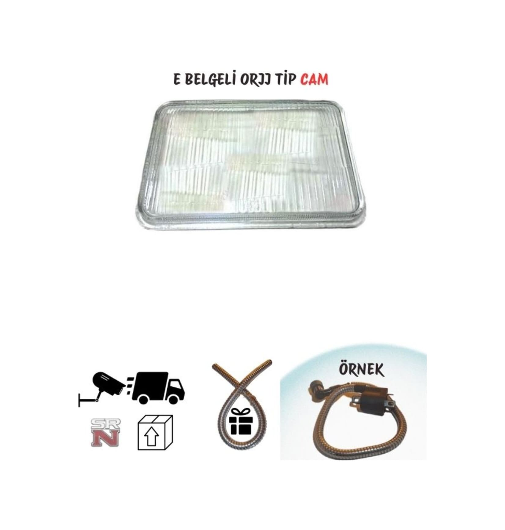 Cg Çita Şeffaf Far Camı Cam + Buji Kablo Kılıfı