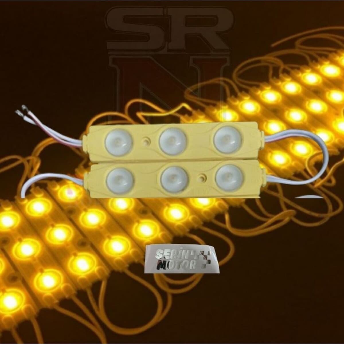 Cg Depo - Çamurluk Yan Kapak Uyumlu 12v Turuncu Parmak Led 2 Adet - Srn