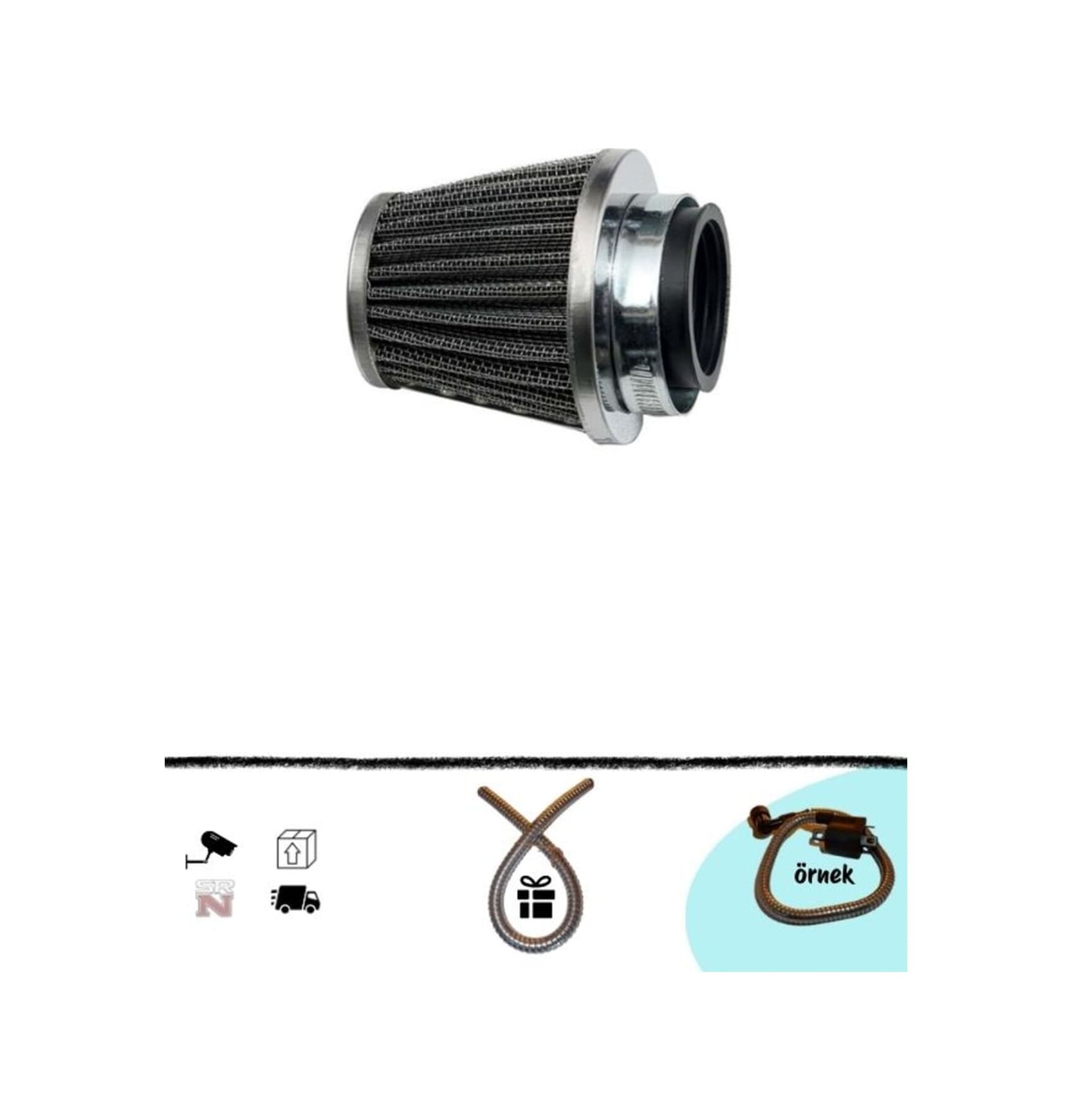 Cg Armut Hava Filtre 38 Mm +buji Kablo Kılıfı